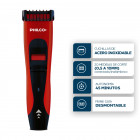 Corta Barba Philco Inalámbrica Negra Y Roja