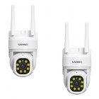 Combo Cámara De Seguridad Sansei Ssc23o Wifi 3mp Color Blanco