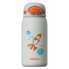 Botella Térmica Infantil De Acero Inoxidable 550ml Gris