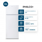 Heladera Top Mount Philco Cíclica 199L Blanca Puerta Reversible