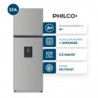Heladera Top Mount Philco No Frost 324L Inverter Inox
