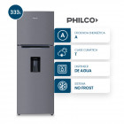 Heladera No Frost Philco con Dispenser 333L Acero Inox 