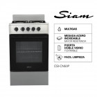 Cocina multigas Siam Essential 50 cm Plata