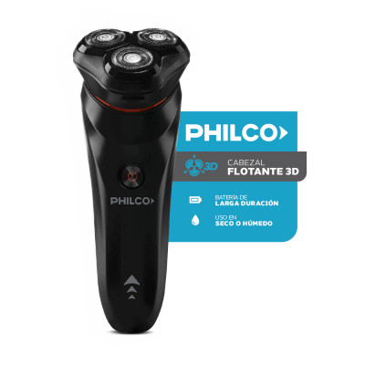Afeitadora Electric Shaver Lithium Cabezal Flotante Philco