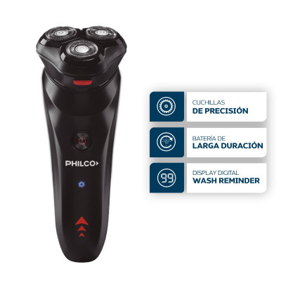 Afeitadora Electric Shaver Lithium Display Digital Philco