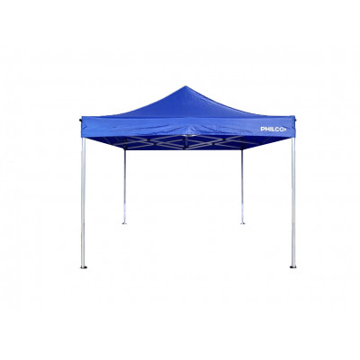 Gazebo Philco 3x3 Mts Sin Paredes Plegable De Exterior Azul 