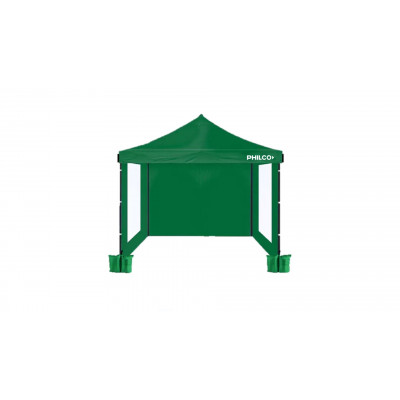 Gazebo 3x3 Verde con Paredes Impermeable Philco