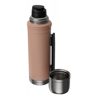 Termo Philco De Acero Inoxidable 1l Terracota Con Pico Cebador