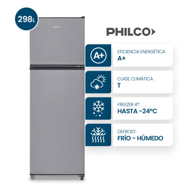 Heladera Philco Cycle Defrost 298L Inox