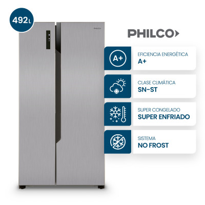 Heladera Side by Side PHSB555XT 496lt Philco