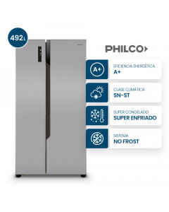 Heladera Side by Side PHSB555XT 496lt Philco