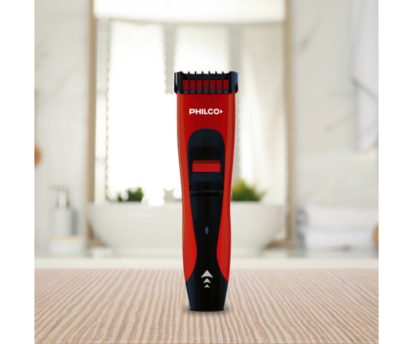 Philco Corta Barba Philco Inalámbrica Negra Y Roja